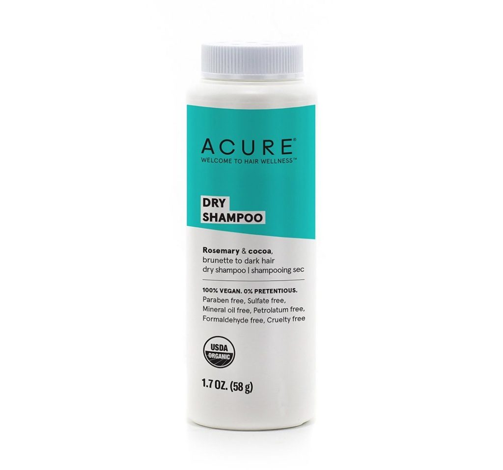 acure non toxic dry shampoo for dark hair