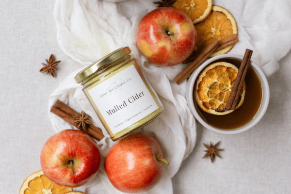 non toxic fall candles from basic bee candle co