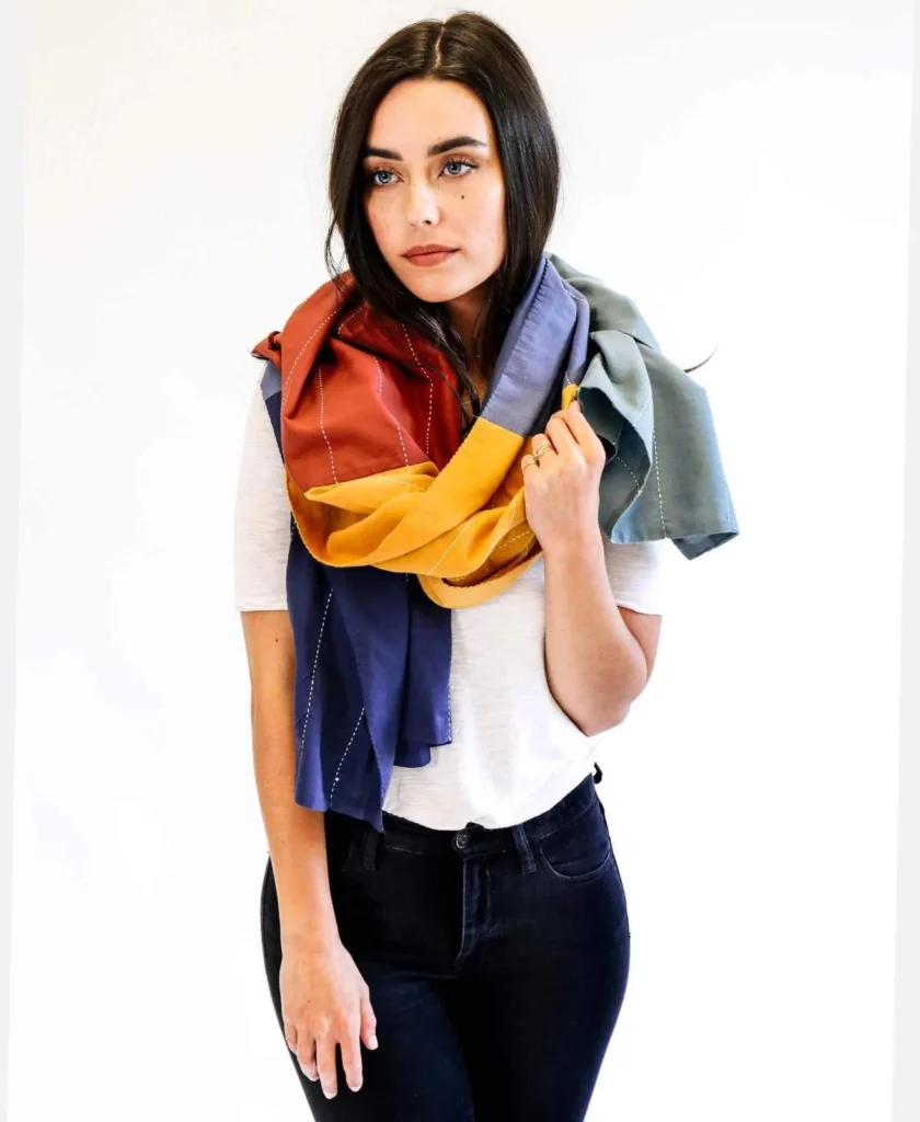 organic cotton scarf from anchal project