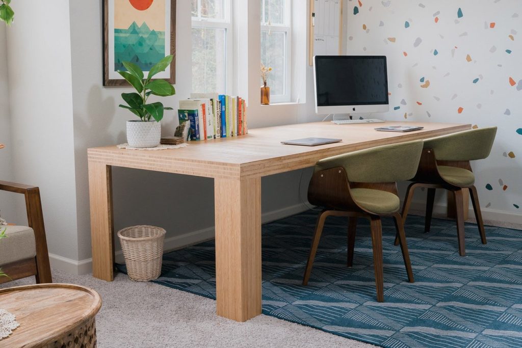 natural bamboo conference table desk from medley