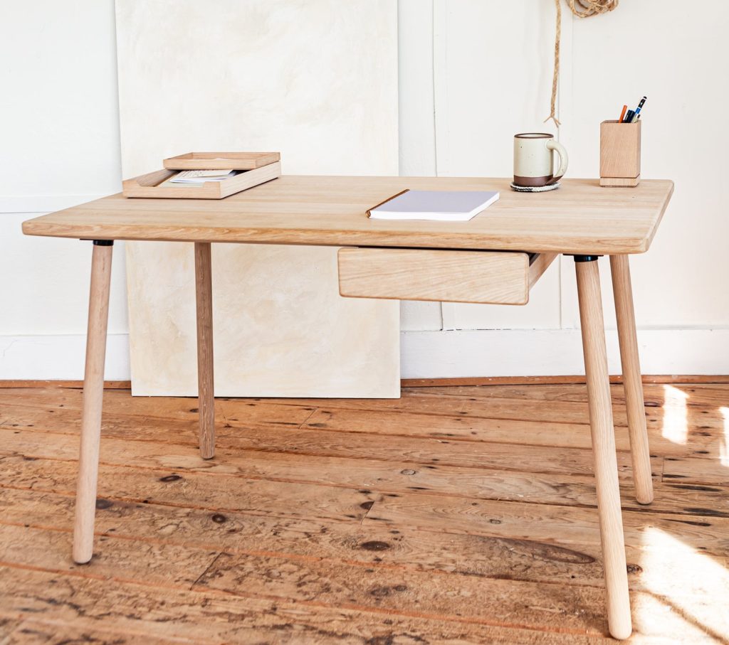 non-toxic and natural wood desk from minna