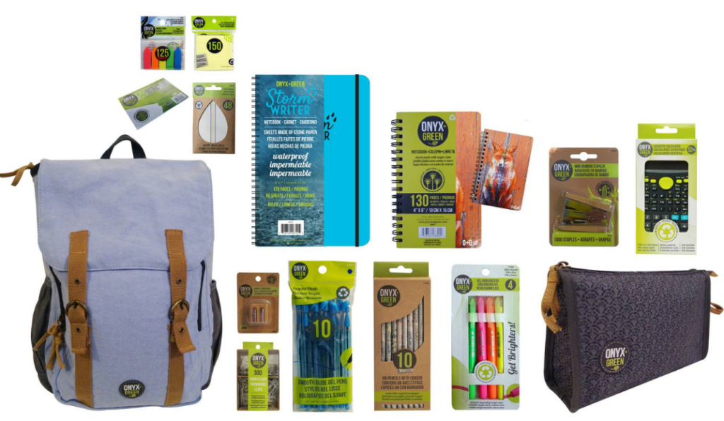 sustainable office supplies from onyx and green