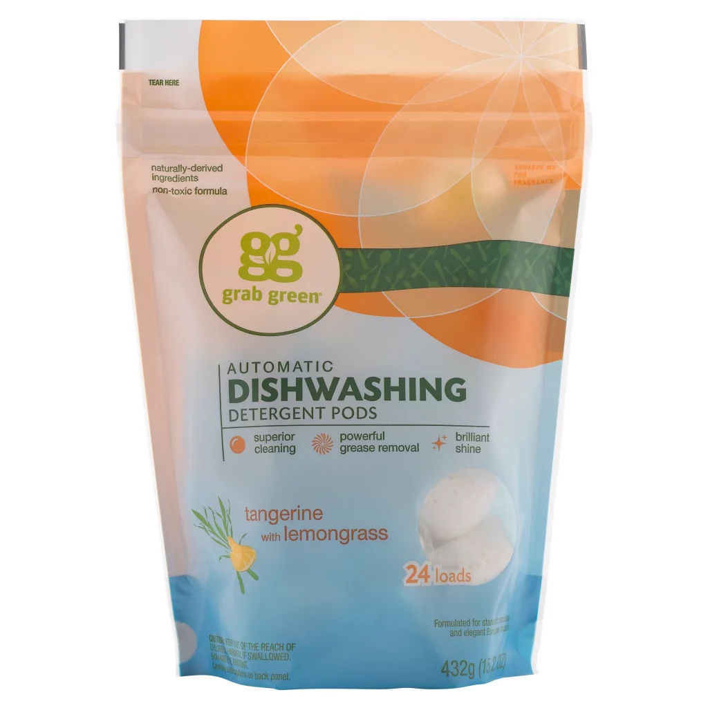grab green dishwasher detergent pods