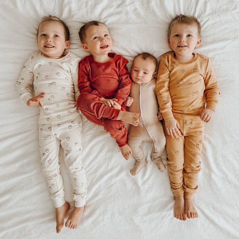 l'oved baby organic fall pajamas
