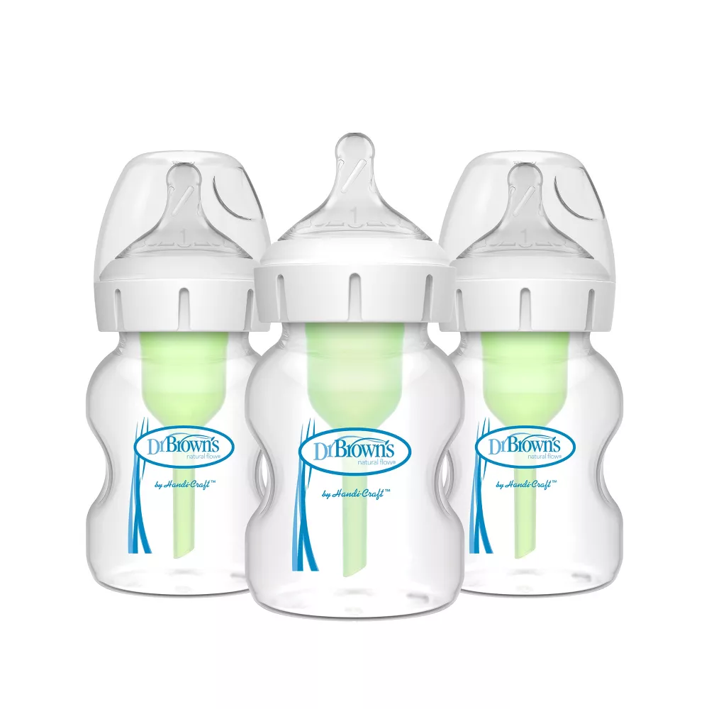 Dr. Brown's anti-colic non-toxic glass baby bottles