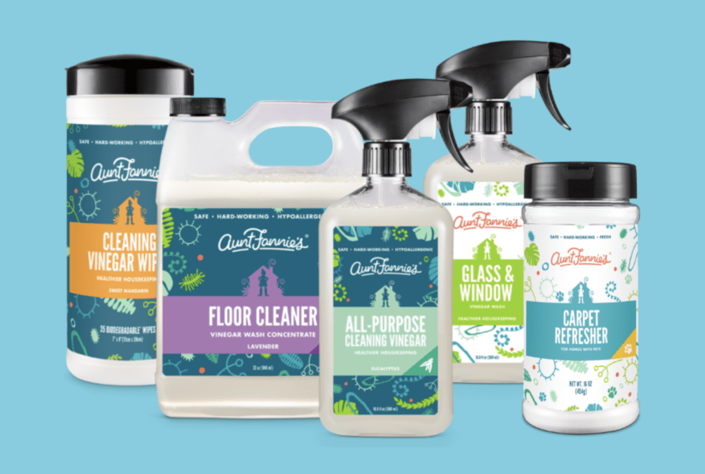 Aunt Fannie's non-toxic cleaning products for a healthy home